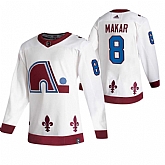 Colorado Avalanche 8 Cale Makar White Adidas 2020-21 Reverse Retro Alternate Jersey Dzhi,baseball caps,new era cap wholesale,wholesale hats